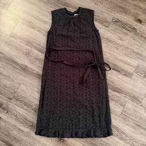 Trovata Audrey Sleeveless Dress Black Eyelet